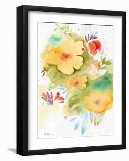 Fiesta Flowers-Sheila Golden-Framed Art Print