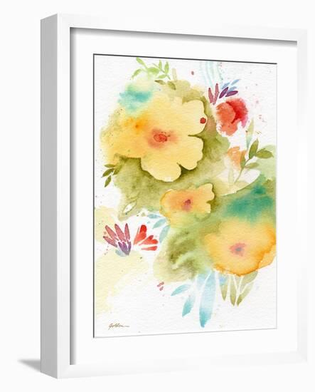 Fiesta Flowers-Sheila Golden-Framed Art Print