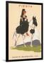 Fiesta, Spanish Lady on Horse, Santa Barbara, California-null-Framed Art Print