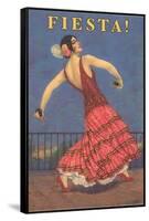 Fiesta! Vintage Flamenco Dancer-null-Framed Stretched Canvas