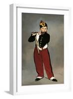 Fifer or Young Flautist-Edouard Manet-Framed Art Print