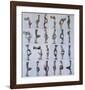 Fifteen Pairs of Hands, 1996-Bruce Nauman-Framed Art Print