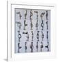 Fifteen Pairs of Hands, 1996-Bruce Nauman-Framed Art Print