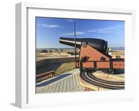 Fifteen Pound Cannon Aims over the Walls of Fort Pickens near Pensacola Bay, Florida-Colin D Young-Framed Photographic Print