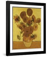 Fifteen Sunflowers-Vincent van Gogh-Framed Art Print