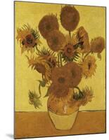 Fifteen Sunflowers-Vincent van Gogh-Mounted Art Print