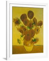 Fifteen Sunflowers-Vincent van Gogh-Framed Art Print