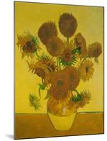 Fifteen Sunflowers-Vincent van Gogh-Mounted Art Print