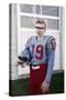 Fifteen Year Old High School Football Player Portrait Outside the School, Ca. 1961-null-Stretched Canvas