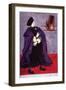 Fifteenth Century Costume Of The Superintendent Of Siena Hospital, Italy-Warja Honegger-Lavater-Framed Art Print