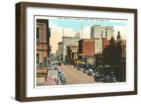 Fifth and G Streets, San Diego, California-null-Framed Art Print