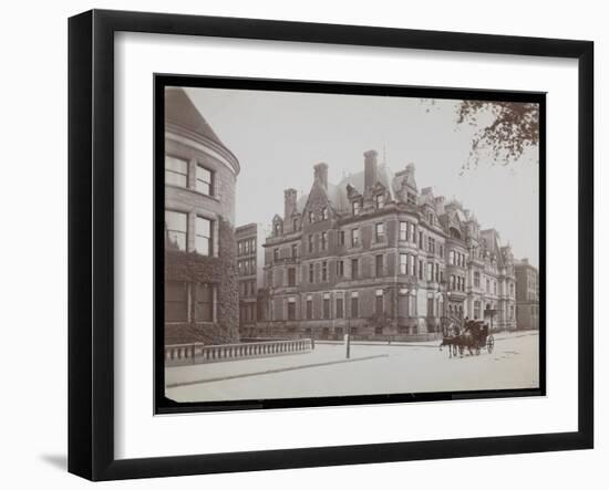 Fifth Ave., 66th St., and J.J. Astor, 65th St., New York, 1901-02-Byron Company-Framed Giclee Print