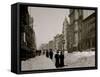 Fifth Avenue after a Snow Storm, New York-null-Framed Stretched Canvas