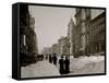 Fifth Avenue after a Snow Storm, New York-null-Framed Stretched Canvas