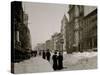 Fifth Avenue after a Snow Storm, New York-null-Stretched Canvas