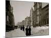 Fifth Avenue after a Snow Storm, New York-null-Mounted Photo