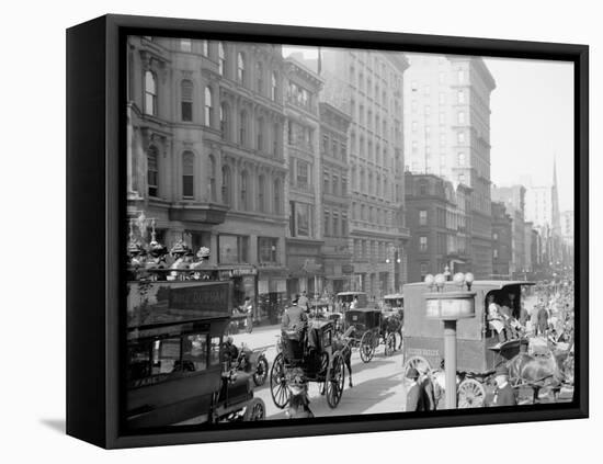 Fifth Avenue and Forty-Second Street, New York, N.Y.-null-Framed Stretched Canvas