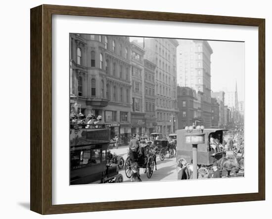 Fifth Avenue and Forty-Second Street, New York, N.Y.-null-Framed Photo