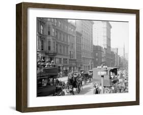 Fifth Avenue and Forty-Second Street, New York, N.Y.-null-Framed Photo