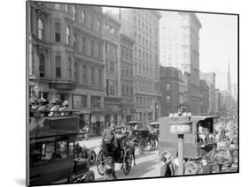 Fifth Avenue and Forty-Second Street, New York, N.Y.-null-Mounted Photo