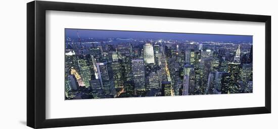 Fifth avenue and Midtown Manhattan, NYC (detail)-Michel Setboun-Framed Art Print