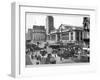 Fifth Avenue and the New York Public Library, 1911-Moses King-Framed Photo