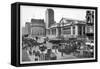 Fifth Avenue and the New York Public Library, 1911-Moses King-Framed Stretched Canvas