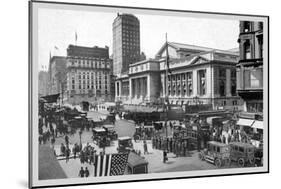 Fifth Avenue and the New York Public Library, 1911-Moses King-Mounted Art Print