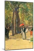 Fifth Avenue and Washington Square-Childe Hassam-Mounted Art Print
