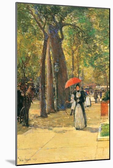 Fifth Avenue and Washington Square-Childe Hassam-Mounted Art Print