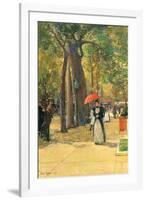 Fifth Avenue and Washington Square-Childe Hassam-Framed Art Print