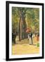 Fifth Avenue and Washington Square-Childe Hassam-Framed Art Print