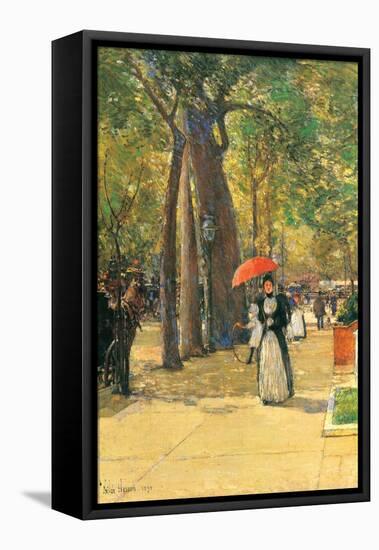 Fifth Avenue and Washington Square-Childe Hassam-Framed Stretched Canvas