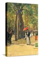 Fifth Avenue and Washington Square-Childe Hassam-Stretched Canvas