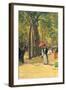 Fifth Avenue and Washington Square-Childe Hassam-Framed Art Print