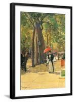 Fifth Avenue and Washington Square-Childe Hassam-Framed Art Print