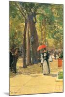 Fifth Avenue and Washington Square-Childe Hassam-Mounted Art Print