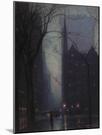 Fifth Avenue at Twilight, c.1910-Lowell Birge Harrison-Mounted Giclee Print