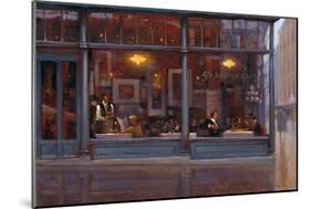 Fifth Avenue Cafe 2-Brent Lynch-Mounted Art Print