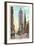 Fifth Avenue, Empire State Building, New York City-null-Framed Art Print