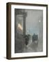 Fifth Avenue, Evening. Ca. 1890-93-Frederick Childe Hassam-Framed Giclee Print