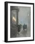 Fifth Avenue, Evening. Ca. 1890-93-Frederick Childe Hassam-Framed Giclee Print