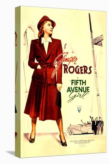 Fifth Avenue Girl, (aka 5th Ave Girl), Ginger Rogers, 1939-null-Stretched Canvas