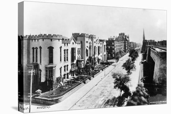 Fifth Avenue in 1880-null-Stretched Canvas