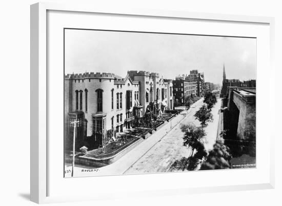 Fifth Avenue in 1880-null-Framed Photographic Print