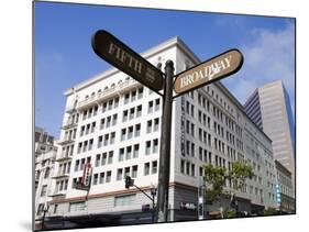 Fifth Avenue in the Gaslamp Quarter, San Diego, California, United States of America, North America-Richard Cummins-Mounted Photographic Print