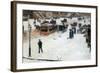 Fifth Avenue in Winter-Childe Hassam-Framed Art Print