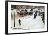 Fifth Avenue in Winter-Childe Hassam-Framed Art Print