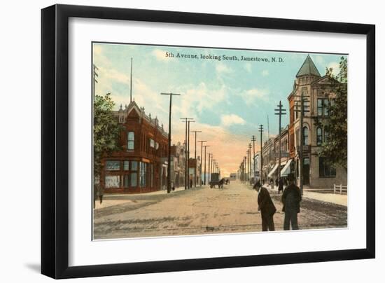 Fifth Avenue, Jamestown, North Dakota-null-Framed Art Print