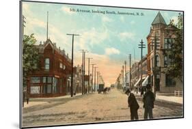 Fifth Avenue, Jamestown, North Dakota-null-Mounted Art Print